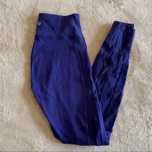 Purple Mesh Lululemon Leggings